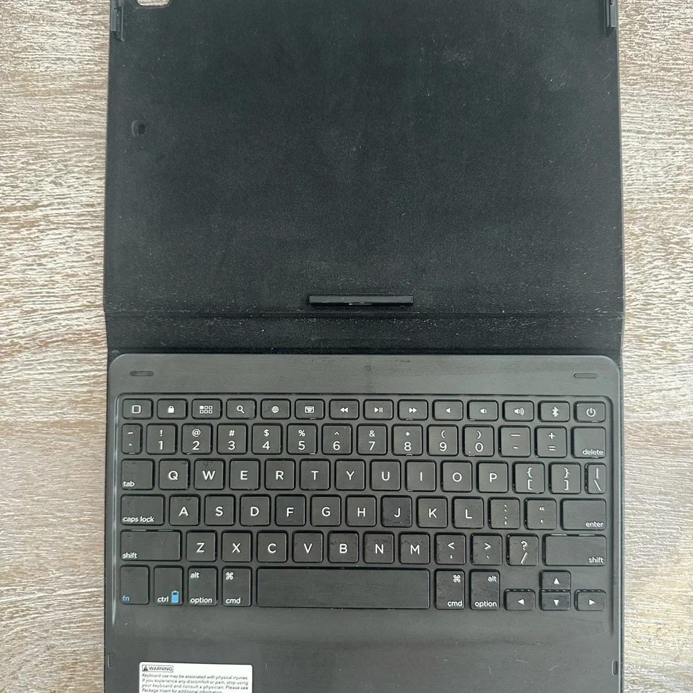 Sleek Black Tablet Keyboard Case